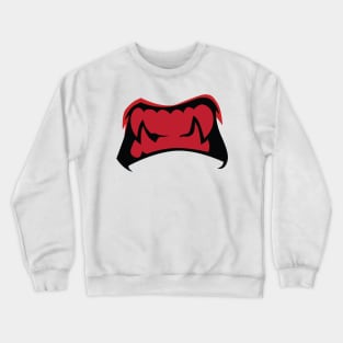 scary teeth face mask Crewneck Sweatshirt